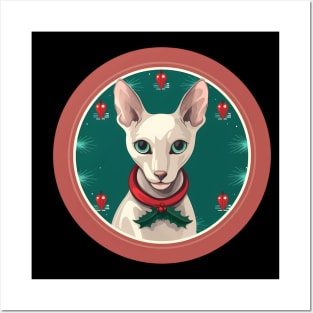 Oriental Shorthair Cat Xmas  Ornament, Love Cats Posters and Art